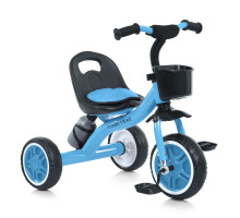 Велосипед триколісний TURBO TRIKE MT 3197-2, передній кошик, пляшечка, накладка на сидіння, синій