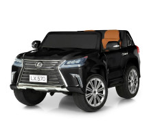 Дитячий електромобіль M 3906EBLRS-2, Bluetooth, пультом 2,4G та дверима, що відкриваються, чорний