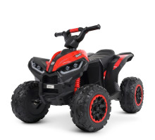 Квадроцикл M 4959EBLR-3, 2×12V, 13000 RPM, EVA колеса 25 см, пульт 2,4G та Bluetooth, одномісний, чорний з червоним