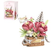 3D конструктор Boutique квітковий кошик Романтична зустріч на 395 деталей (P1088)