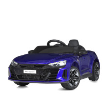 Дитячий електромобіль M 4938EBLRS-4 в стилі Audi E-Tron, 2 мотори, шкіряне сидіння, Фарбований синій