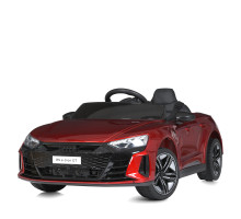Дитячий електромобіль M 4938EBLRS-3 в стилі Audi E-Tron, 2 мотори, шкіряне сидіння, Фарбований червоний