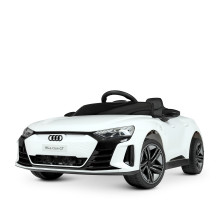 Дитячий електромобіль M 4938EBLR-1 в стилі Audi E-Tron, 2 мотори, шкіряне сидіння, Білий