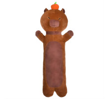 М’яка іграшка Limo Toy M 6042 UA, 100×40×20 см, "Капібара", плюш, для дітей від 3 років, коричнева