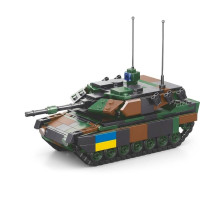 Дитячий конструктор Limo Toy KB 1145 — танк Leopard 2A5, 458 деталей, механічний, блочний, різнобарвний