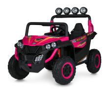 Дитячий електромобіль Bambi Racer M 6058EBLR-8(24V) на 4 мотори по 90W, колеса EVA, шкіряне сидіння, Рожевий