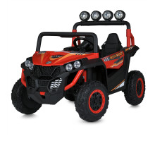 Дитячий електромобіль Bambi Racer M 6058EBLR-3(24V) на 4 мотори по 90W, колеса EVA, шкіряне сидіння, Помаранчевий