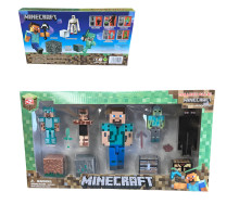 Набір фігурок персонажі Minecraft Стів та моби 5 шт. (К92511-1)