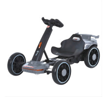 Електрокарт дитячий Bambi Kart M 6145(A)EBR-11 — 2 мотори 35W, пульт 2.4G, Bluetooth, EVA колеса, музика та світло, сірий