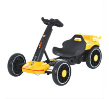 Електрокарт дитячий Bambi Kart M 6145(A)EBR-6 — 2 мотори 35W, пульт 2.4G, Bluetooth, EVA колеса, музика та світло, жовтий
