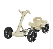 Дитячий електрокарт Bambi Kart M 6072EBR-13 бежевий — з пультом керування, Bluetooth, музикою та світлом, EVA колеса, 35W