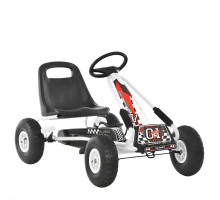 Bambi Kart M 0645(2)-1 – педальний картинг для дітей, ручне гальмо, надувні колеса, ланцюговий привід, регульоване сидіння, білий