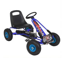 Bambi Kart M 0645(2)-4 – педальний картинг для дітей, ручне гальмо, надувні колеса, ланцюговий привід, регульоване сидіння, синій
