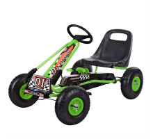 Bambi Kart M 0645(2)-5 – педальний картинг для дітей, ручне гальмо, надувні колеса, ланцюговий привід, регульоване сидіння, зелений