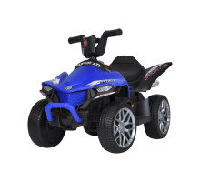 Дитячий квадроцикл Bambi Racer M 5730ELR-4 на 2 мотори, колеса EVA, шкіряне сидіння, Синій