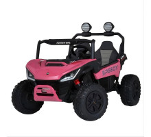 Дитячий джип Bambi Racer M 6205EBLR-8(24V) — 4×45W, 2 акумулятори, EVA колеса, шкіряне сидіння, Bluetooth, MP3, світло, рожевий