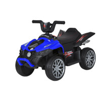 Дитячий квадроцикл Bambi Racer M 6181ELR-4 на 2 мотори, колеса EVA, шкіряне сидіння, Синій