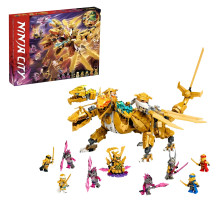 Конструктор Ninjago City Золотий Ультра Дракон Ллойда на 1051 деталь (7014)