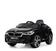 Дитячий електромобіль BMW JJ2164EBLR-2 на пульті радіокерування, світлом, чорний
