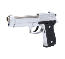 Іграшковий пістолет M92A з пластиковими кулями та довжиною 21,5 см, сірий