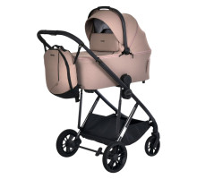 Дитяча коляска 2 в 1 El Camino ME 1190 Affogato Beige з люлькою та прогулянковим блоком, бежевий