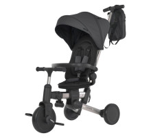 Дитячий триколісний велосипед El Camino ME 1226 Magnet Gray з поворотним сидінням, чорний
