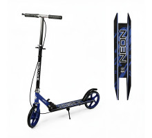 Дитячий самокат Skyper Neon N-43670, колеса PU 20 cм, сталева рама, синій