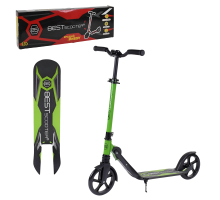 Дитячий самокат Best Scooter 48664, колеса PU 20 см, алюмінієва рама, зелений