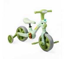 Дитячий велосипед-трансформер 4в1 Best Trike JM-0711-6, колеса EVA, металева рама, педалі, зелений