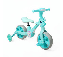 Дитячий велосипед-трансформер 4в1 Best Trike JM-0819-2, колеса EVA, металева рама, педалі, блакитний