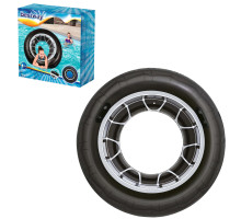 Надувний круг Bestway Шина ПВХ 119 см з ручками чорний (36102)