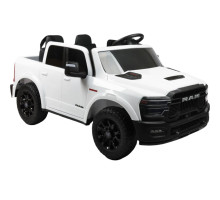 Дитячий електромобіль RM-3649-3 у стилі Dodge Ram, білий, 24V, 2 мотори по 45W, двомісний, Bluetooth