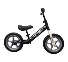 Дитячий велобіг Corso Sprint SQ-90413, чорний, колеса 12" EVA, сталева рама