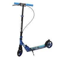 Двоколісний самокат Best Scooter Rio R-31420, синій, колеса PU 145мм, передній амортизатор, ручне гальмо