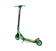 Двоколісний самокат Best Scooter Rio R-15800, зелений, колеса PU 145мм, передній амортизатор, ручне гальмо