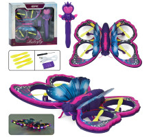 Квадрокоптер-метелик 4D-V40 Butterfly Drone, LED-підсвітка, датчики перешкод, барометр, 2.4GHz