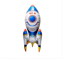 Надувна іграшка «Космічна ракета» YY-F0975-76 — 135×66 см, біла