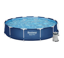 Каркасний басейн Bestway 56681 круглий 366×76 см, 6503 л з фільтр-насосом