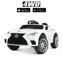 Дитячий електромобіль Bambi Racer Lexus M 4824EBLR-1 з пультом керування, білий