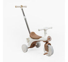 Дитячий триколісний велосипед Best Trike TL-50674, батьківська ручка, колеса EVA, світлові та звукові ефекти, бежевий