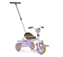 Велосипед триколісний складаний Turbo Trike MT 1037-1 батьківська ручка, світло, музика, Bluetooth, бузковий