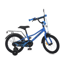 Дитячий велосипед Profi MB 16012-1 PRIME, колеса гумові 16", сталева рама, синій