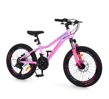 Дитячий велосипед Profi Balance BL-2001, колеса гумові 20", алюмінієва рама, рожевий