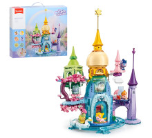 Конструктор Sluban Girl's Dream Казковий замок з єдинорогами на 901 деталь (M38-B1598)