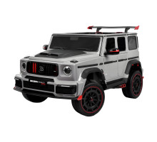 Дитячий повнопривідний електромобіль M 6404EBLR-1124V, сірий, 4WD, 24V 8AH, пульт 2.4G, колеса EVA, шкіряне сидіння, Bluetooth