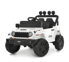 Дитячий електромобіль M 6312EBLR-124V, білий, 2 мотори по 200W, 24V 5AH, пульт 2.4G, колеса EVA, шкіряне сидіння