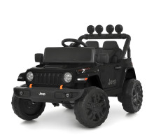 Дитячий електромобіль M 6312EBLR-224V, чорний, 2 мотори по 200W, 24V 5AH, пульт 2.4G, колеса EVA, шкіряне сидіння