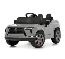 Дитячий електромобіль M 6410EBLR-11, сірий, 2 мотори 35W, 12V 7AH, пульт 2.4G, Bluetooth, APP, EVA, шкіряне сидіння