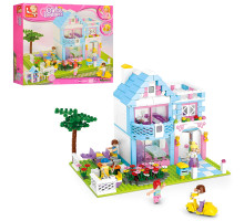Дитячий конструктор Sluban Girl's Dream Кафе Рожева мрія на 539 деталей (M38-B0535)