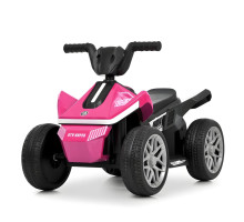 Дитячий електроквадроцикл Bambi Racer M 6362E-8, рожевий, 2 мотори 35W, 6V 4,5AH, Bluetooth, колеса EVA, світло